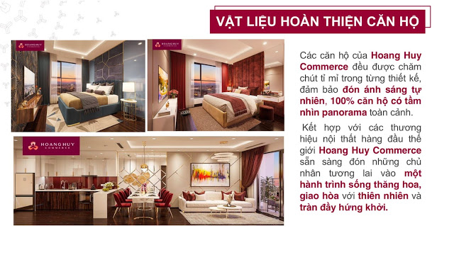 Vật liệu hoàn thiện căn hộ Hoàng Huy Commer Hải Phòng