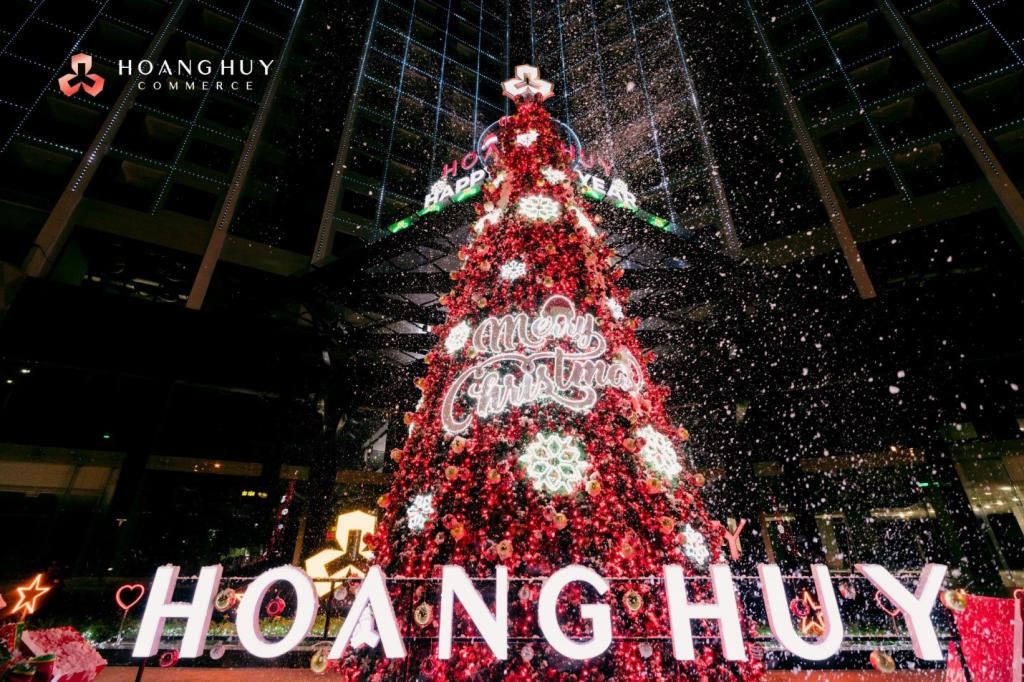 đêm Giáng Sinh tại dự án Hoàng Huy Commerce. 