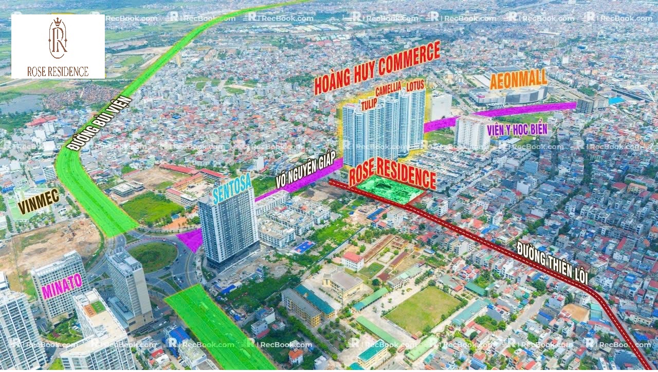 Vị trí Chung cư Rose Residence Hoàng Huy